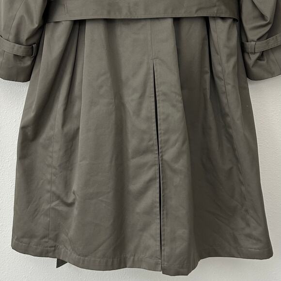 Vintage Perusal double Breasted Trench Coat zip Out wool Liner outdoor prep 44S - Picture 8 of 14
